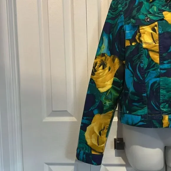 Isaac‎ Mizrahi Multi-Coloured Denim Jacket Size M - Picture 7 of 12